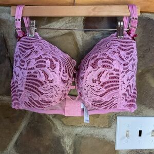 Cacique Lavender Lace Full-Coverage Bra